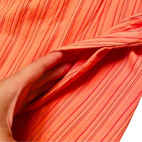 White Label Johnny Was Orange 3 J Workshop Sleeveless Dress with Large Butterfly - Picture 9 of 15